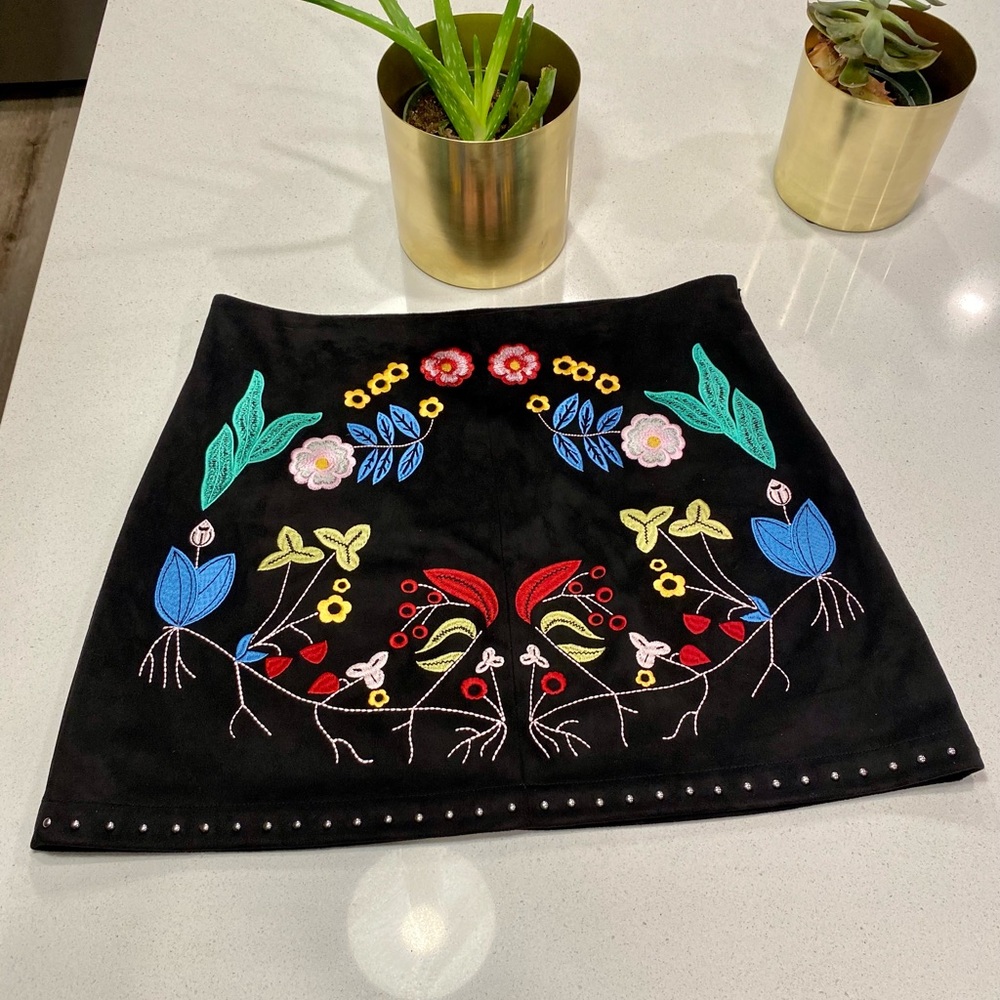 Gianna Bini Black Suede Mini Skirt - Bree Skirt 🖤NWT